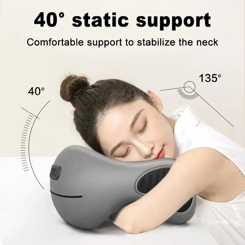Almohada Cervical de Viaje Viscoelástica en Forma U con Soporte Ergonómico - Imagen 3