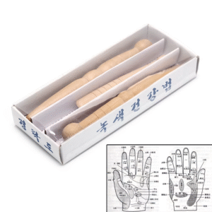 Varita de Madera para Reflexología y Masaje Corporal 12 cm