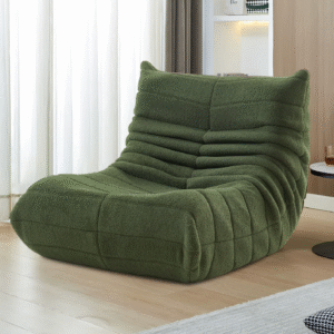 Sillón Suelo Reclinable Acolchado con Respaldo para Lectura y Relax